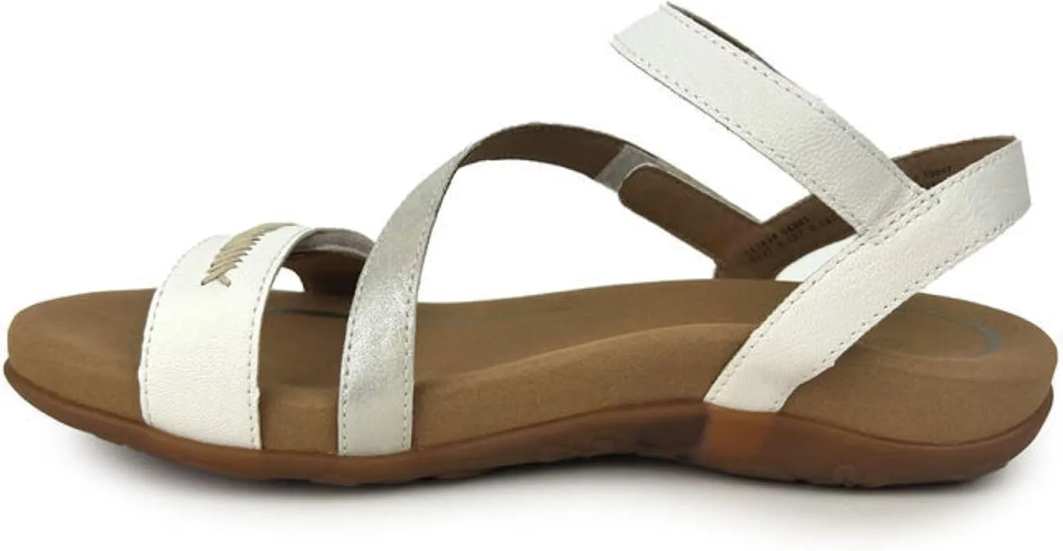 Aetrex Gabby Orthopedic Leather Arch Support Quarter Strappy Sandals for Women