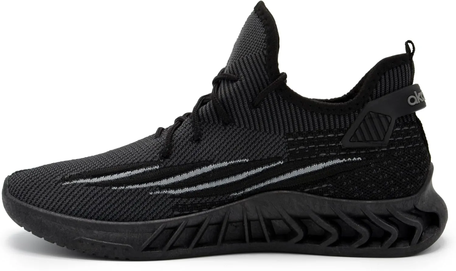 AKADEMIKS Men's Fit Knit Jogger Sneakers, Breathable Running Shoes for Athletic and Casual Wear
