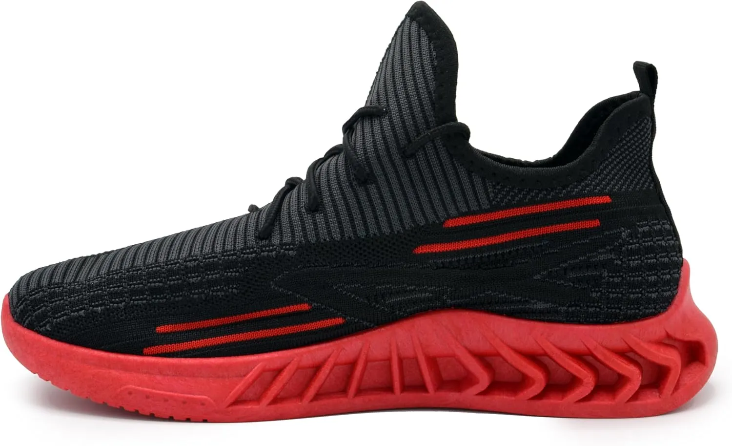 AKADEMIKS Men's Fit Knit Jogger Sneakers, Breathable Running Shoes for Athletic and Casual Wear