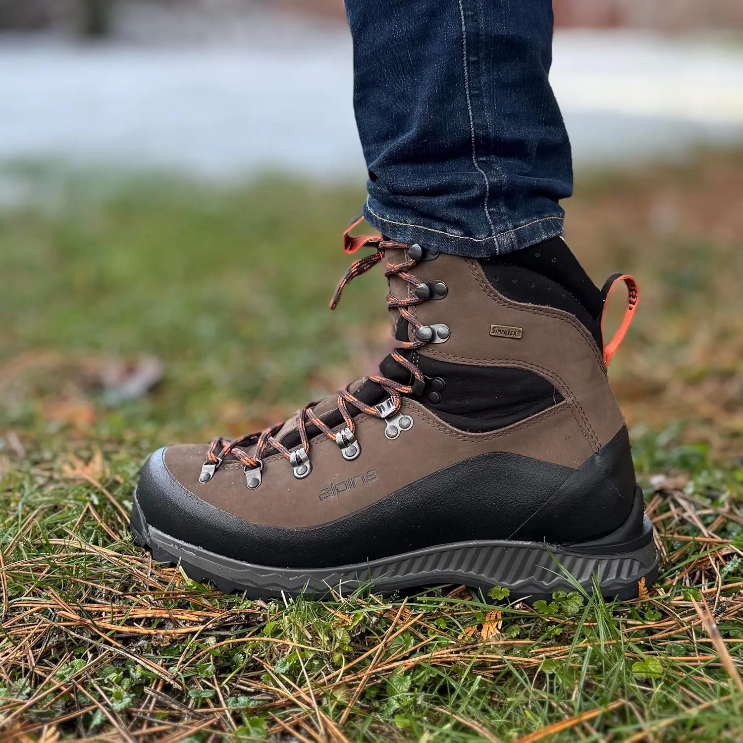 Alpina NUPTSE Men's Boots - Made in Europe - Waterproof - Mountaineering - Hunting - Vibram - Breathable Sympatex Membrane - Nubuck Leather