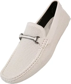 Amali Cola - Driving Moccasins for Men – Mens Slip On Loafers, Moccasins, Slip-on Dress Shoes - Driving Loafers with Matching Color Bit