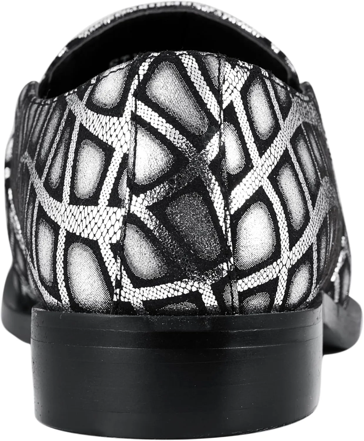 Amali Sparkling Smoking Slipper with Metal Tip - Men's Dress Shoes - Party Loafers for Men - Metallic Loafers for Men - Mens Disco Shoes - Designer Shoes