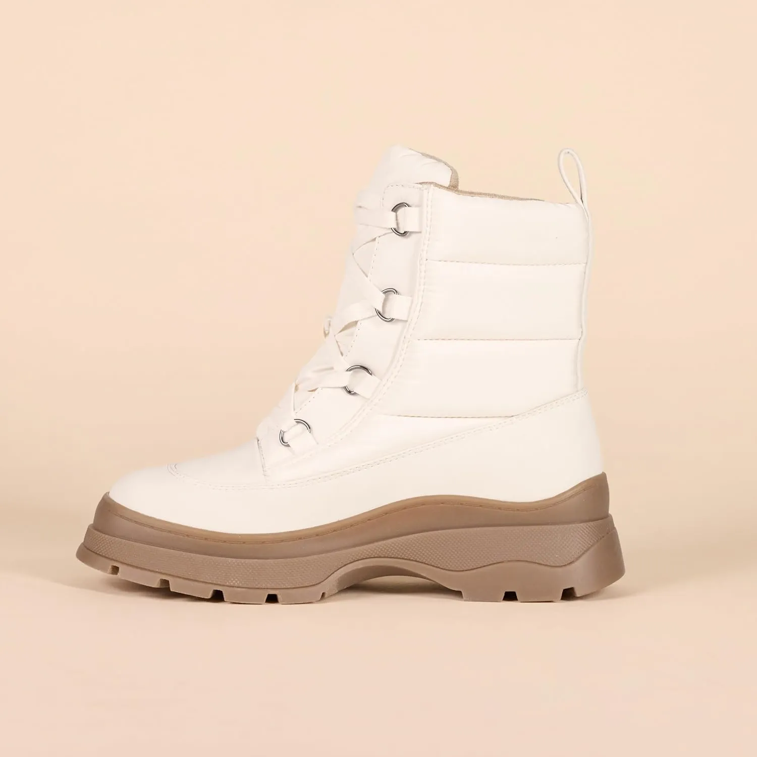 Amazon Essentials Women's Lace Up Puffer Boot
