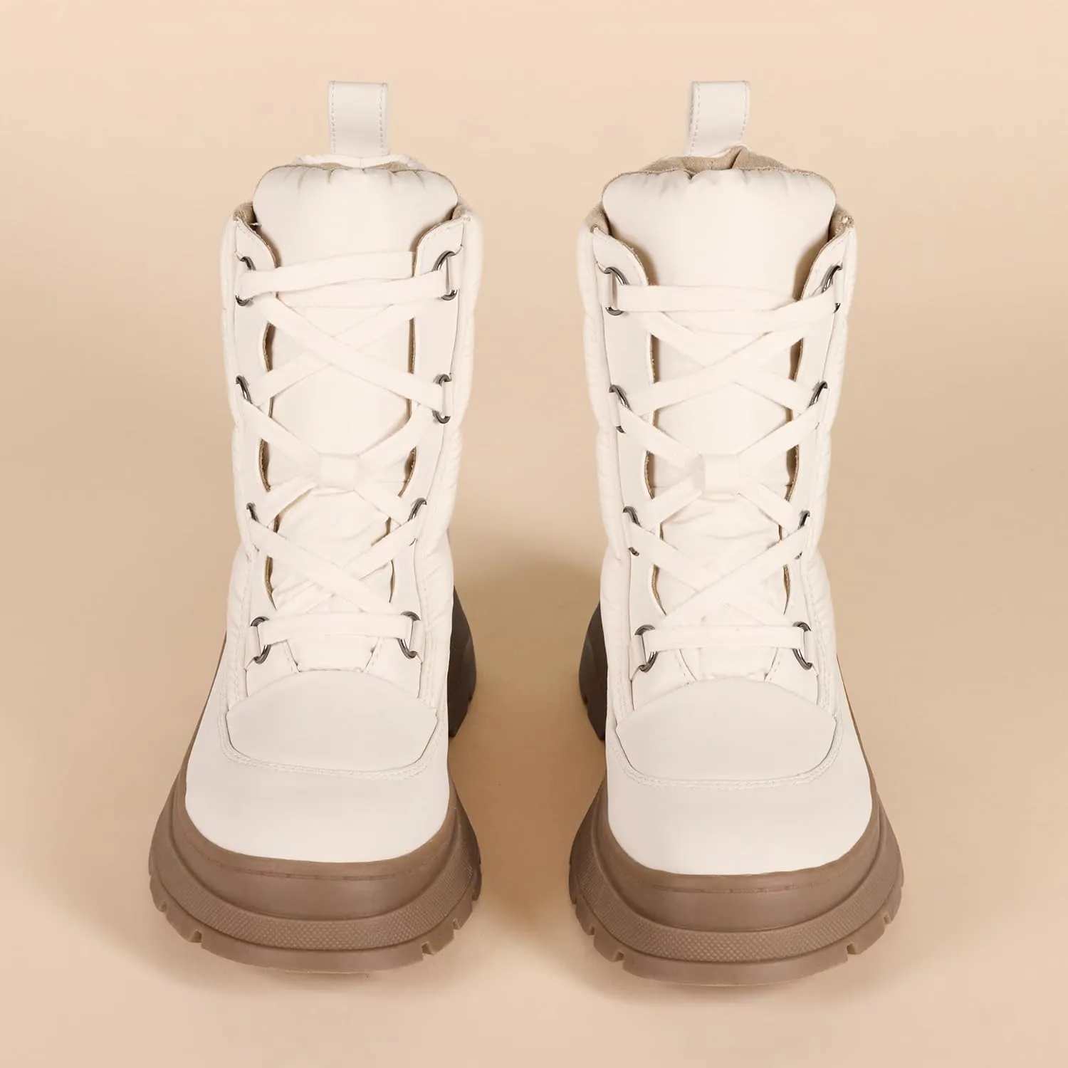 Amazon Essentials Women's Lace Up Puffer Boot