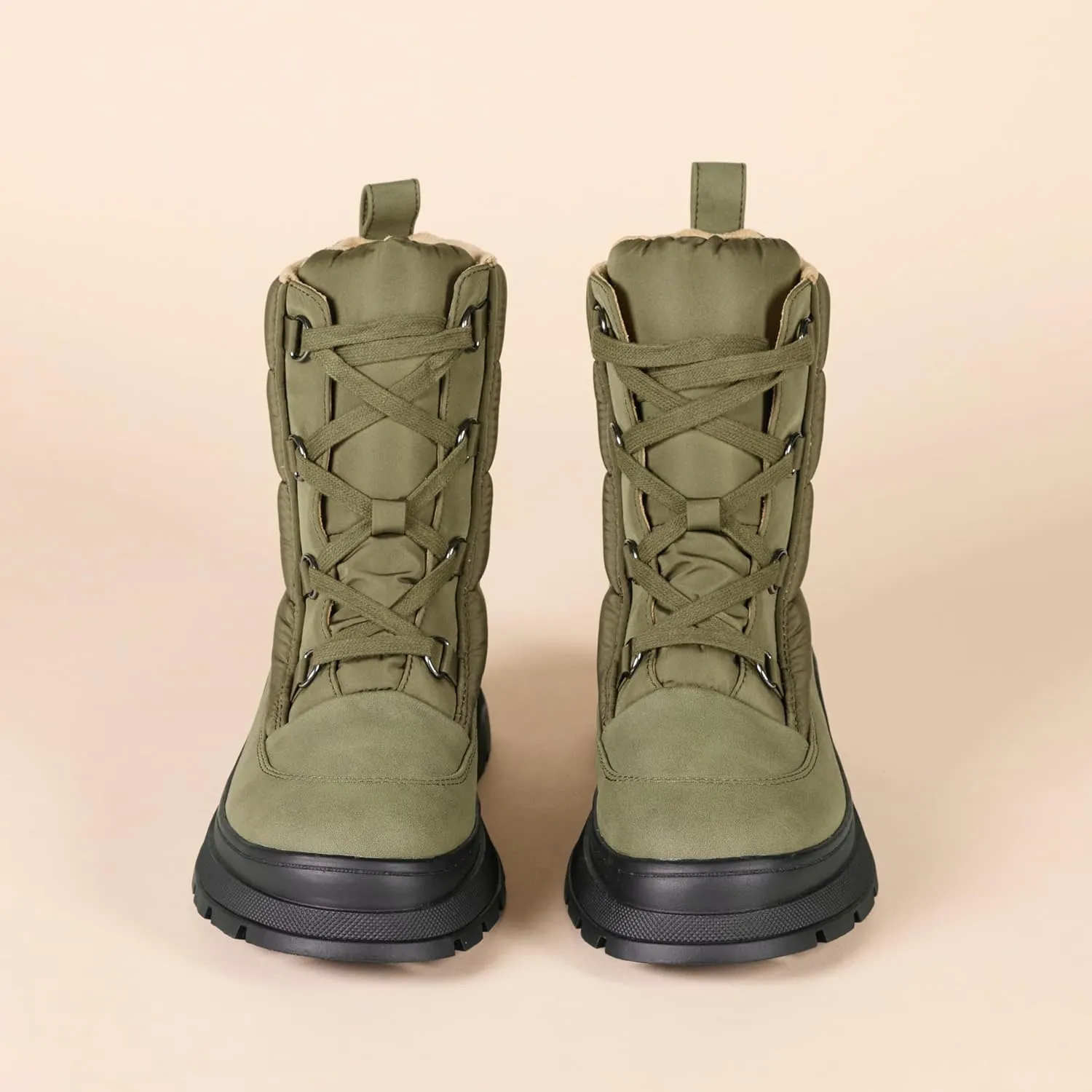 Amazon Essentials Women's Lace Up Puffer Boot