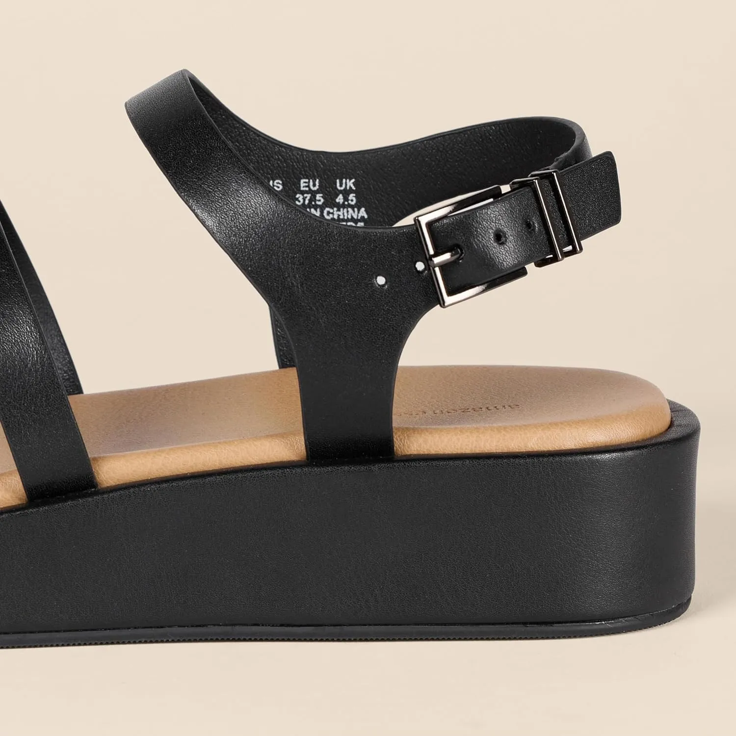 Amazon Essentials Women's Strappy Flatform Sandals