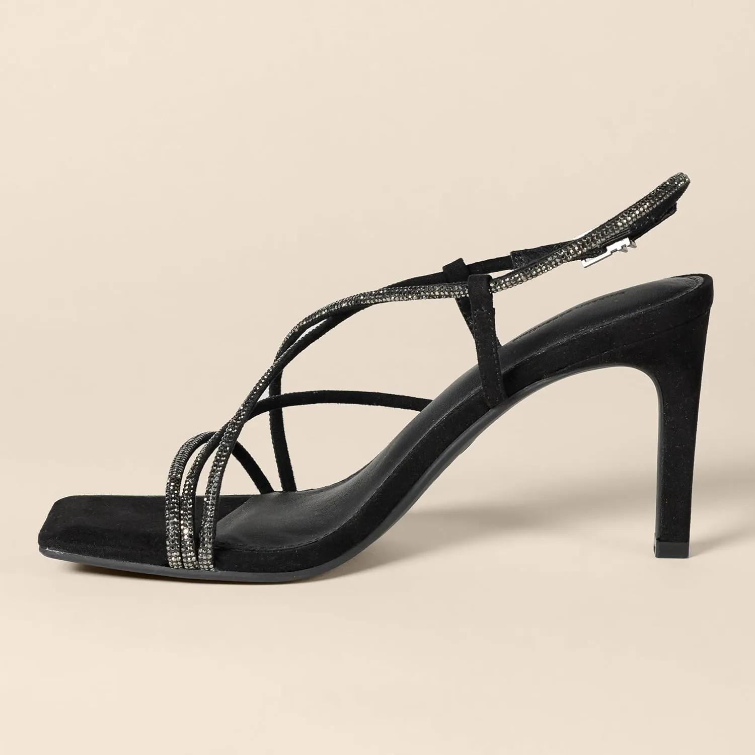 Amazon Essentials Women's Strappy Stiletto Heel Sandals