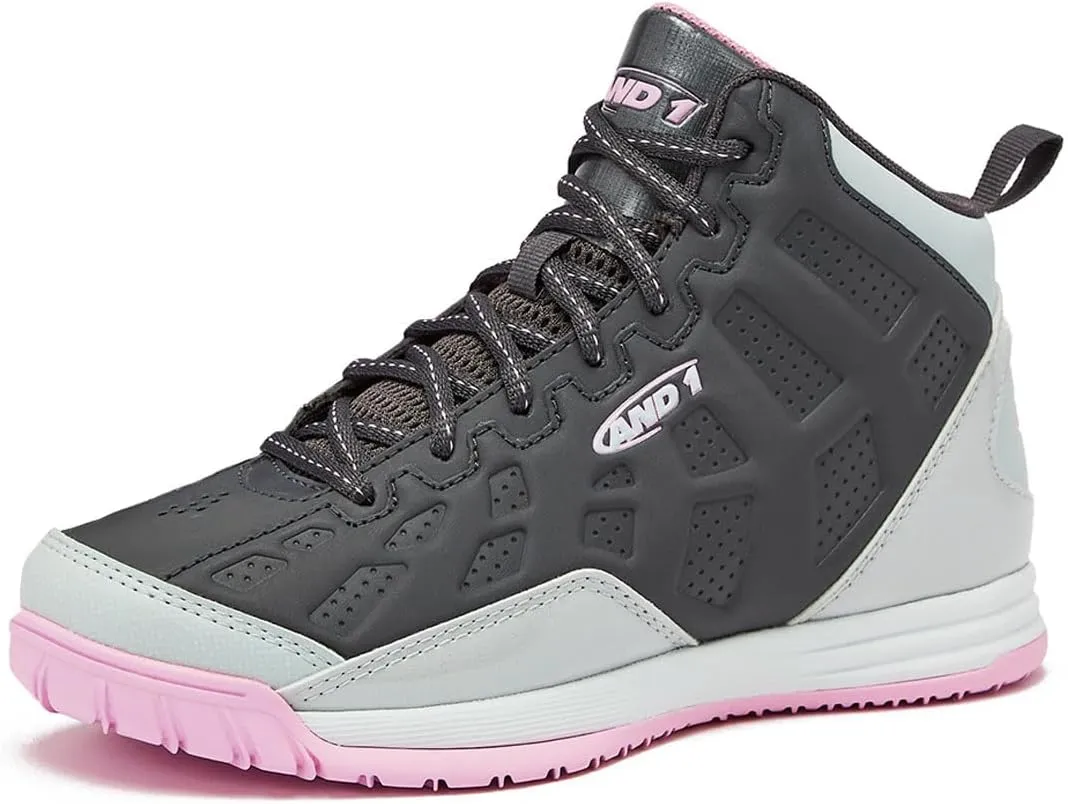 AND1 Showout Girls & Boys Basketball Shoes Kids, Boys High Top Sneakers, Youth Size 1 to 7 Kids Basketball Shoes Boys