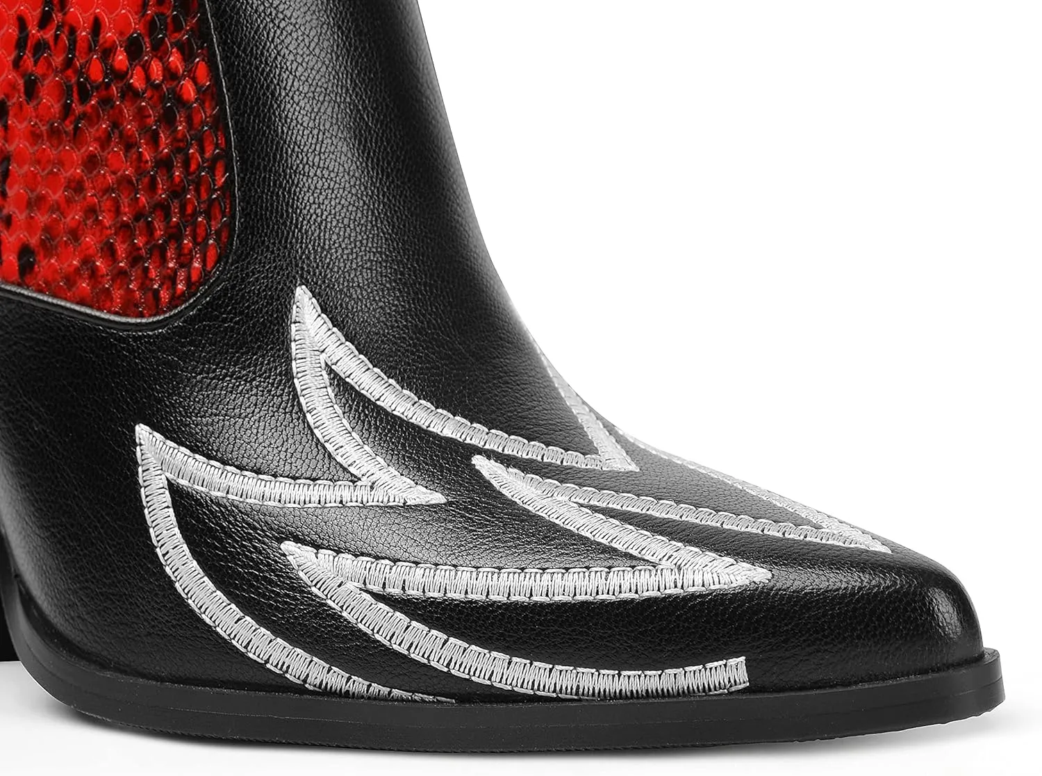 ANN CREEK Women's Contrast Cowboy Boots Cowgirl Mid Calf Boots