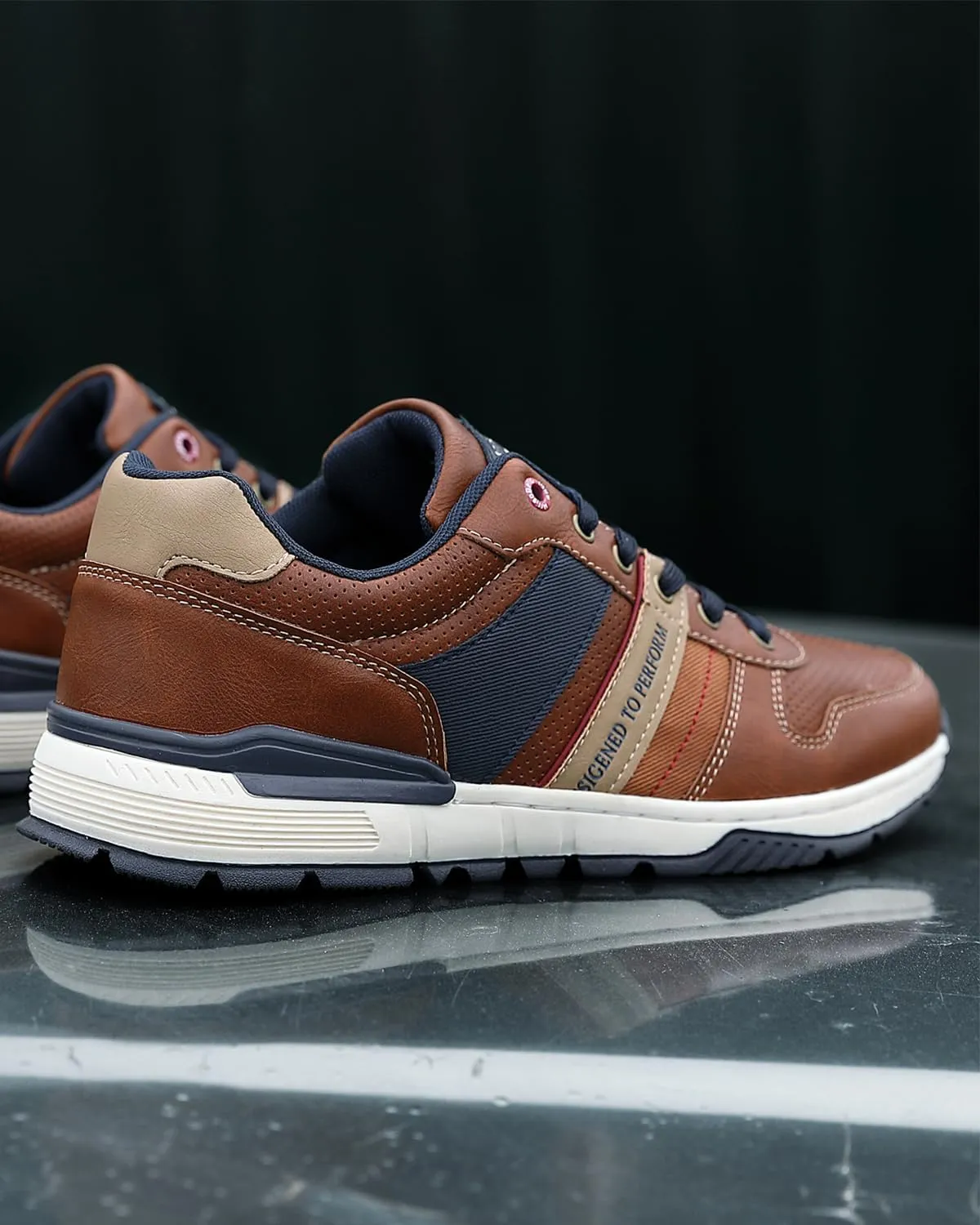 ARRIGO BELLO Men Shoes Casual Sneakers Fashion Low-Top Leather Non-Slip Walking Trainers Size 8-12