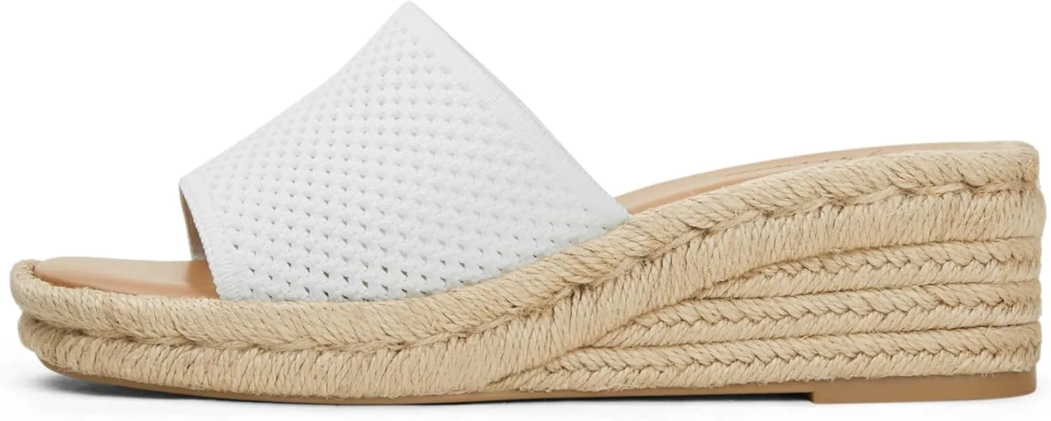 Arromic Women's Espadrilles Wedge Platform Sandals Comfortable Slip On Slides for Women Summer Beach Casual Outdoor Dress Heels Shoes