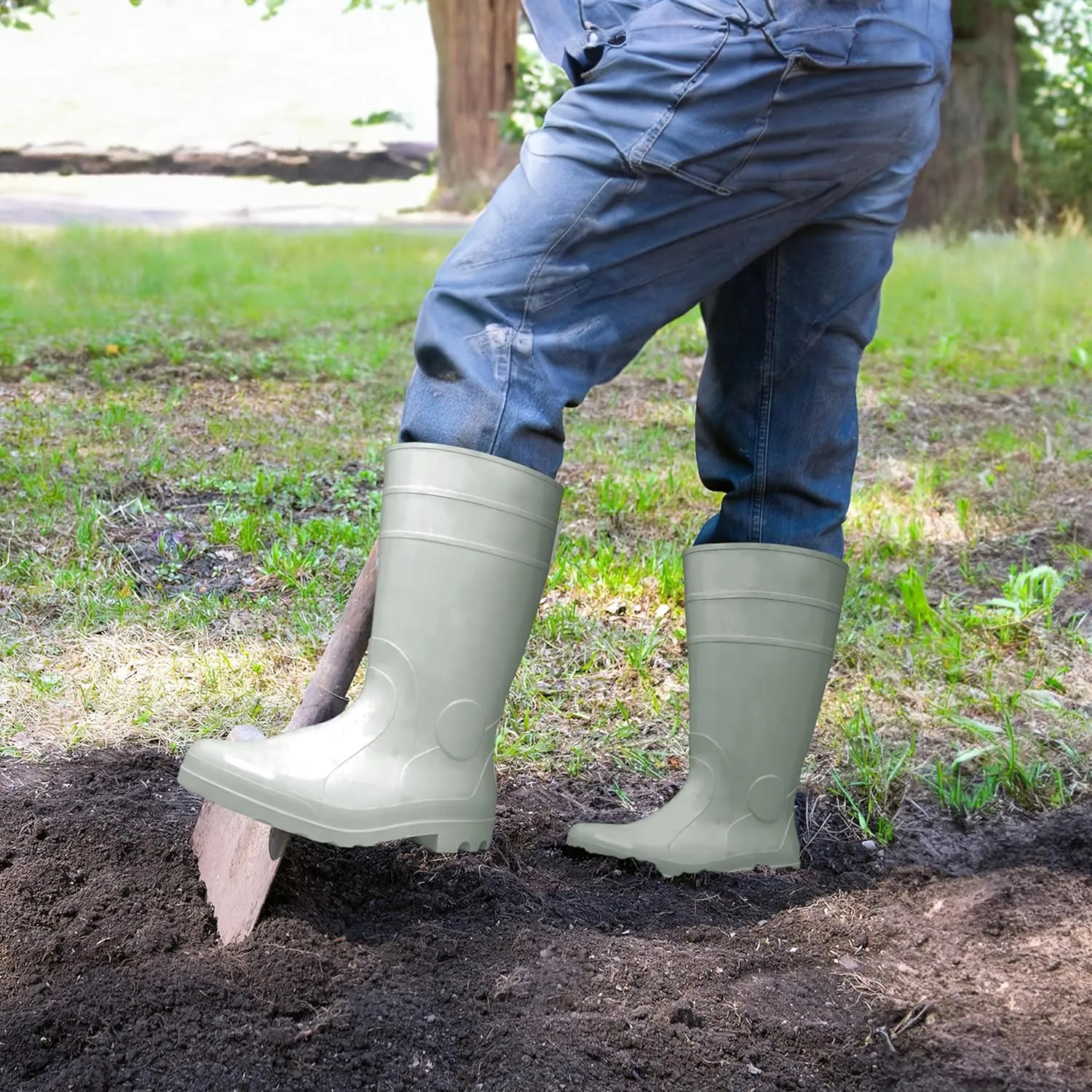 ATERET Footwear Protection PVC Steel Toe Boot 100% Waterproof Lightweight and Durable Footwear For Agricultural Construction Industry