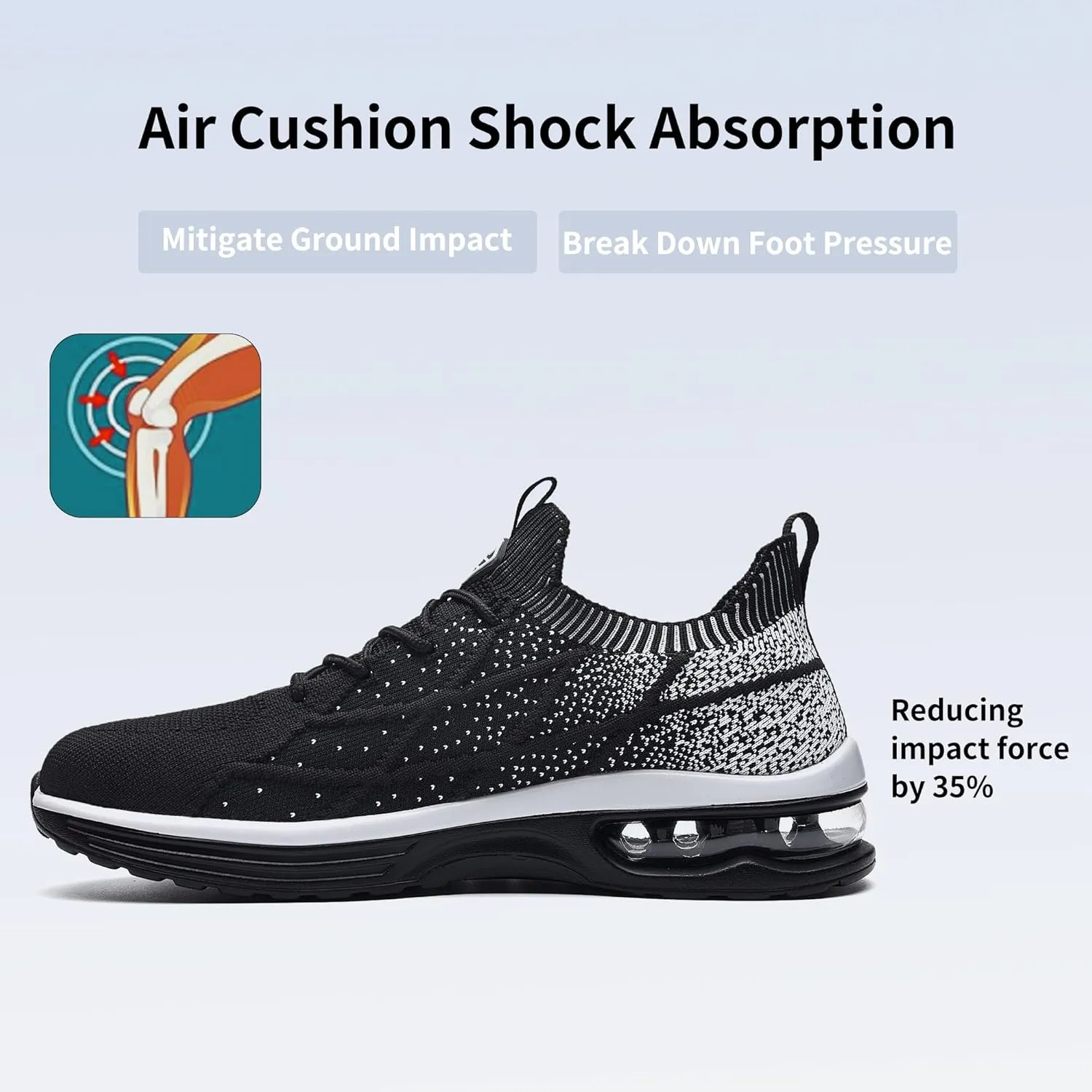 Autper Mens Tennis Shoes Slip On Running Shoes Air Sneakers for Men Gym Comfortable Breathable Non Slip Athletic Workout Cross Training Shoe US Size 7-13