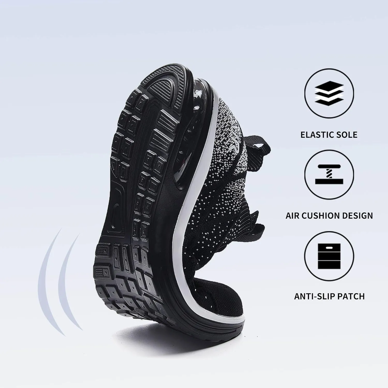 Autper Mens Tennis Shoes Slip On Running Shoes Air Sneakers for Men Gym Comfortable Breathable Non Slip Athletic Workout Cross Training Shoe US Size 7-13