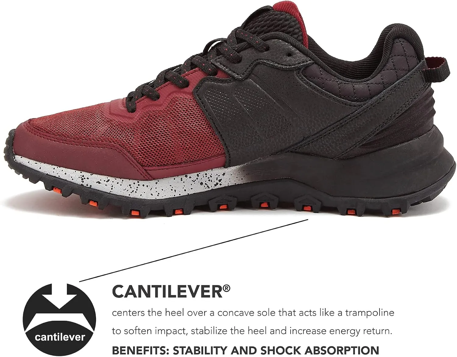 Avia Ultra Men’s Trail Running Shoes, Lightweight Breathable Mesh Sneakers for Men