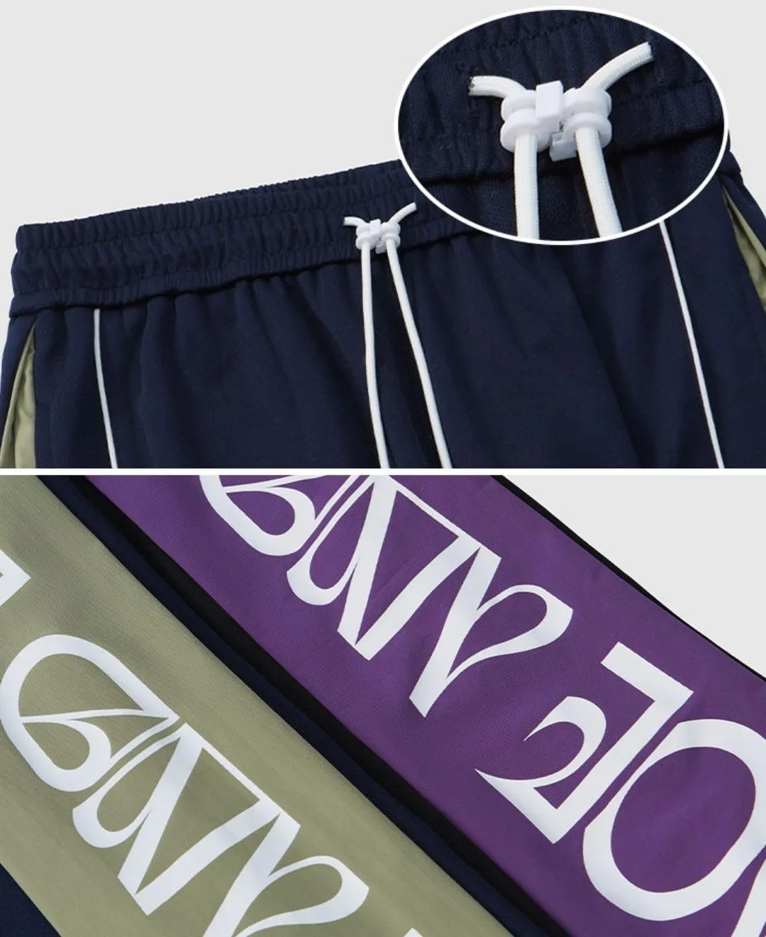 Baggy Parachute Pants Y2k Track Pants Vintage Striped Cargo Sweatpants Unisex Casual Joggers