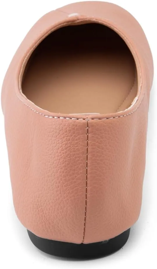 Ballet Flats for Womens Girls Square Toe Soft Comfortable Slip On Ballerina Walking Loafers Dress Shoes