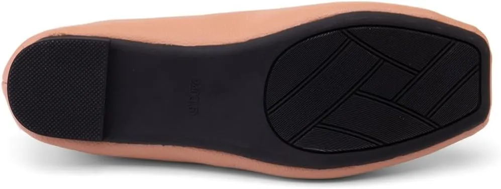 Ballet Flats for Womens Girls Square Toe Soft Comfortable Slip On Ballerina Walking Loafers Dress Shoes