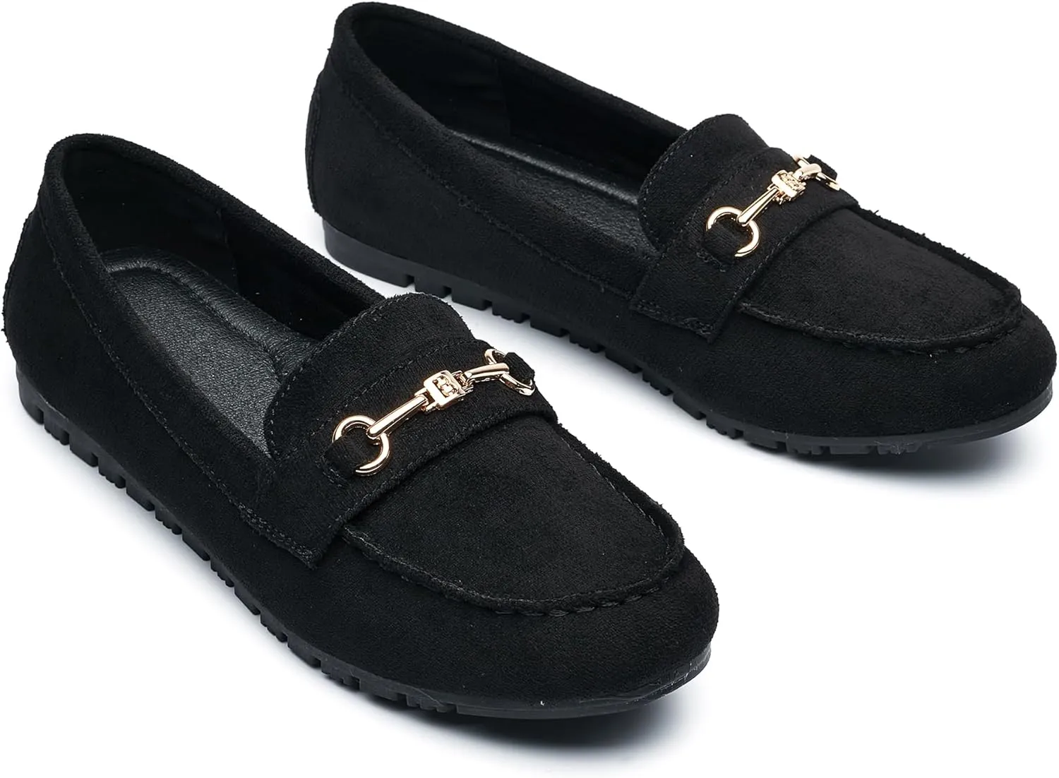 BGSTGUDS Women's Wide Loafers Shoes Cute Dressy Shoes Ladies Comfort Flats Slip Ons Work Shoes
