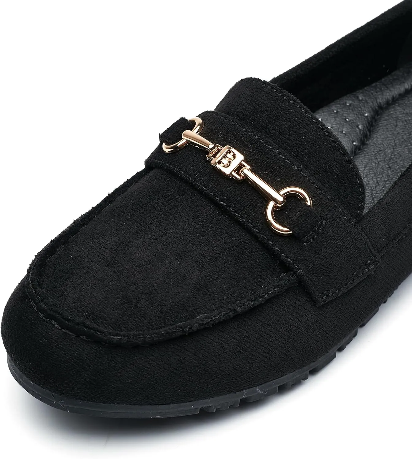 BGSTGUDS Women's Wide Loafers Shoes Cute Dressy Shoes Ladies Comfort Flats Slip Ons Work Shoes
