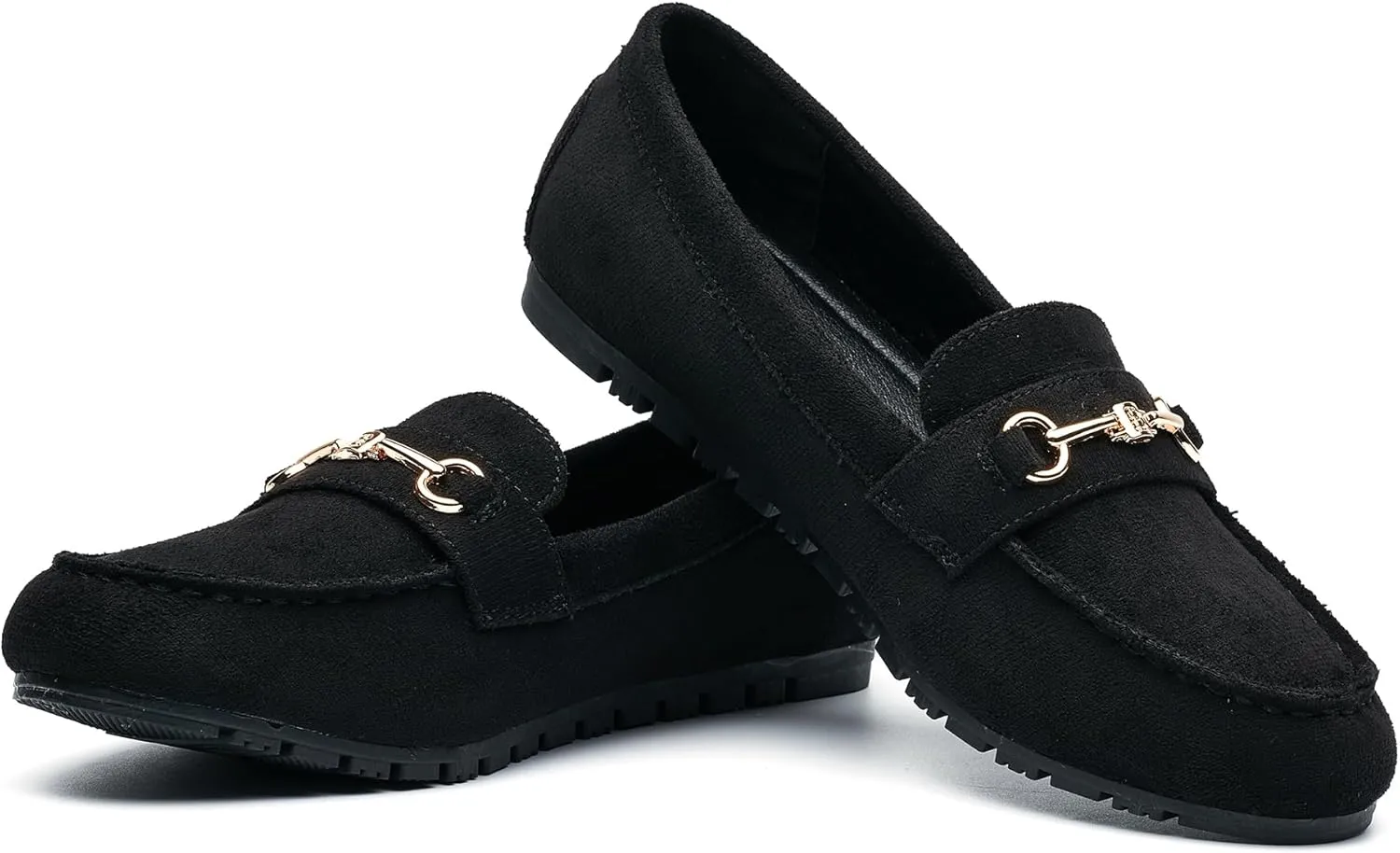 BGSTGUDS Women's Wide Loafers Shoes Cute Dressy Shoes Ladies Comfort Flats Slip Ons Work Shoes