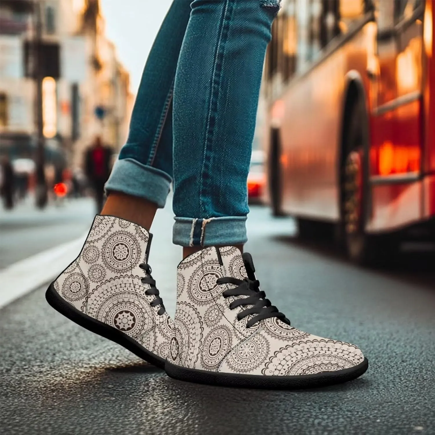 Binienty Zero Drop Sole Barefoot Men's Women's PU Leather Flat Minimalist Barefoot Sneakers Athletic Shoes Waterproof