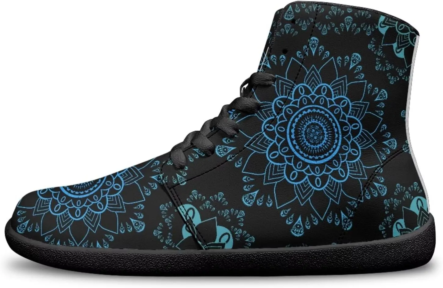 Binienty Zero Drop Sole Barefoot Men's Women's PU Leather Flat Minimalist Barefoot Sneakers Athletic Shoes Waterproof