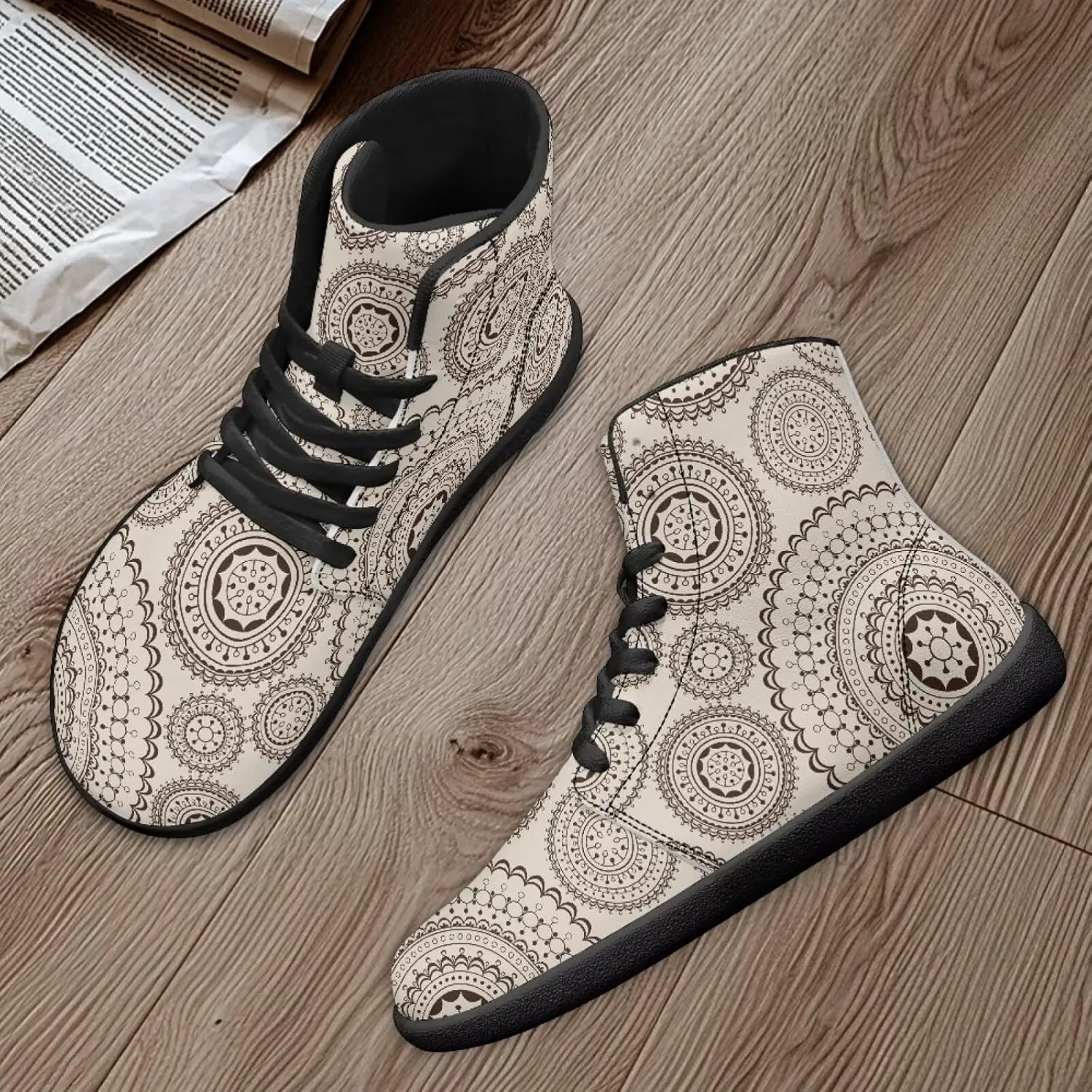 Binienty Zero Drop Sole Barefoot Men's Women's PU Leather Flat Minimalist Barefoot Sneakers Athletic Shoes Waterproof