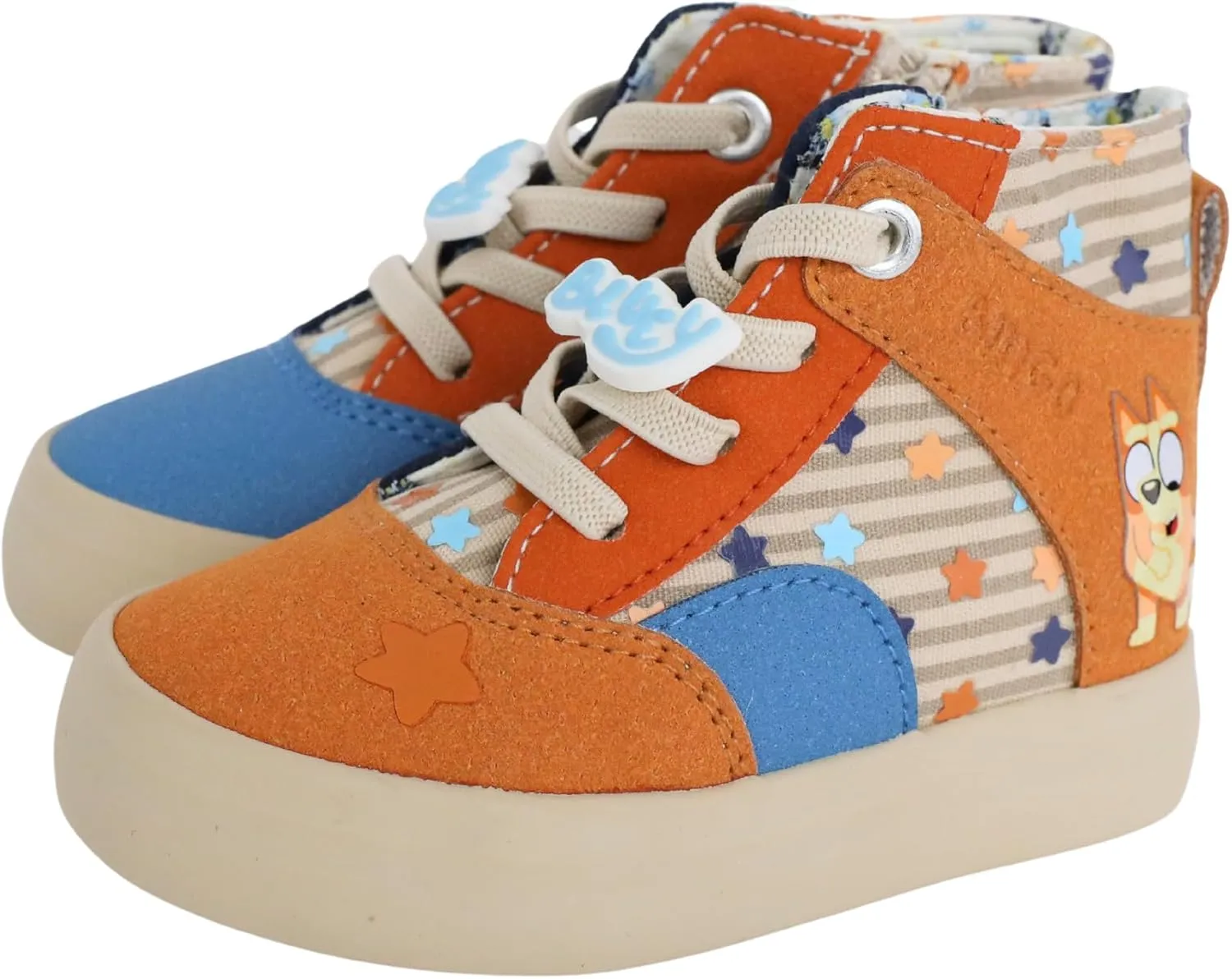 Bluey Toddler Kids Hightop Sneakers in Sizes 5-10