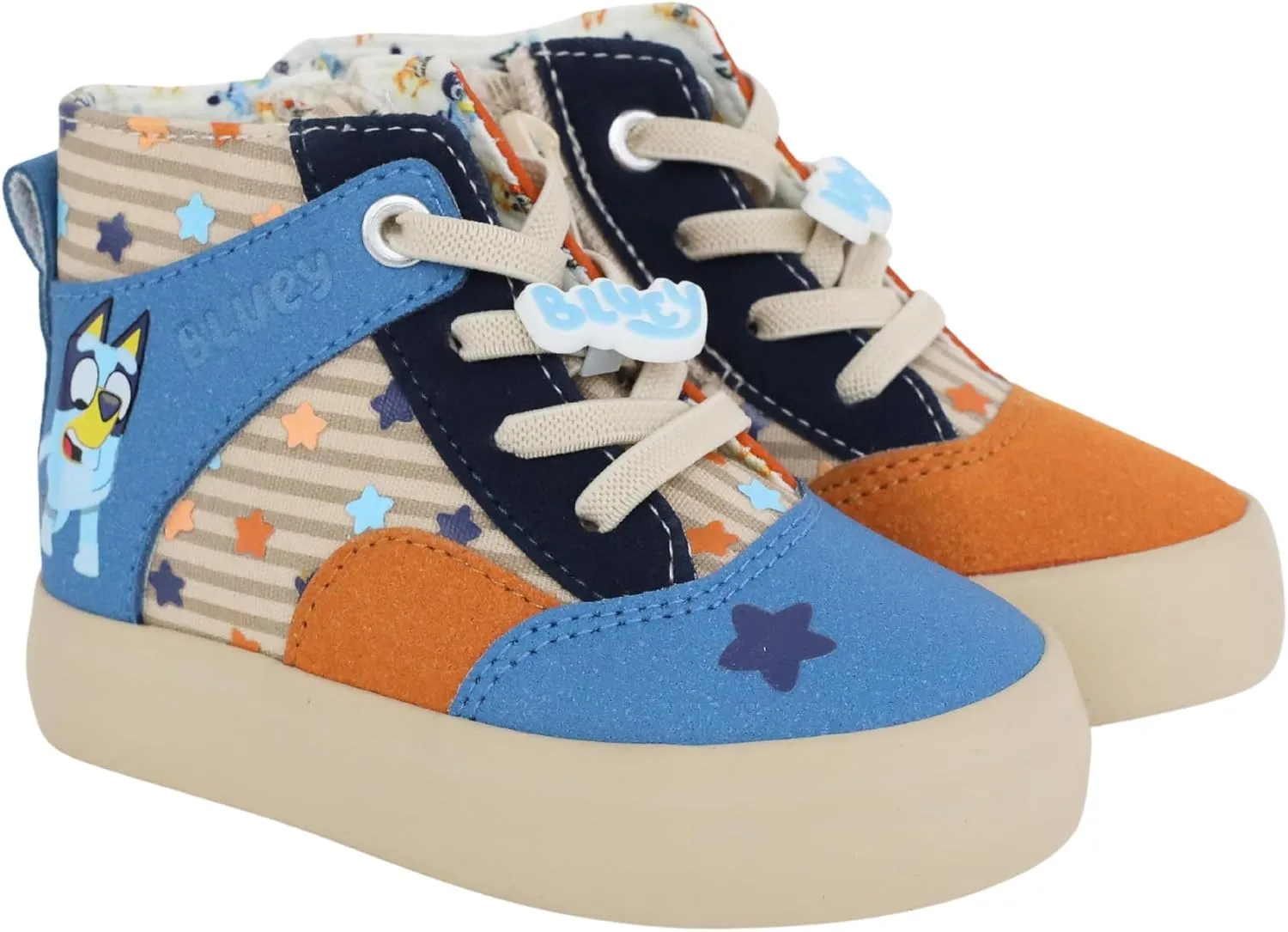 Bluey Toddler Kids Hightop Sneakers in Sizes 5-10