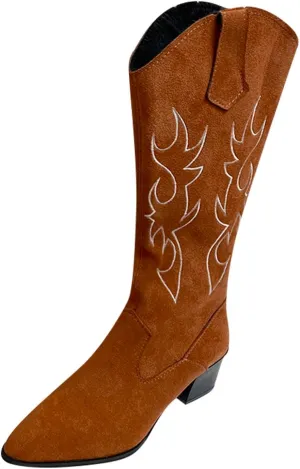Boots High Retro Zip Women's Chunky Fashion Breathable Short Heels Shoes Women's Boots