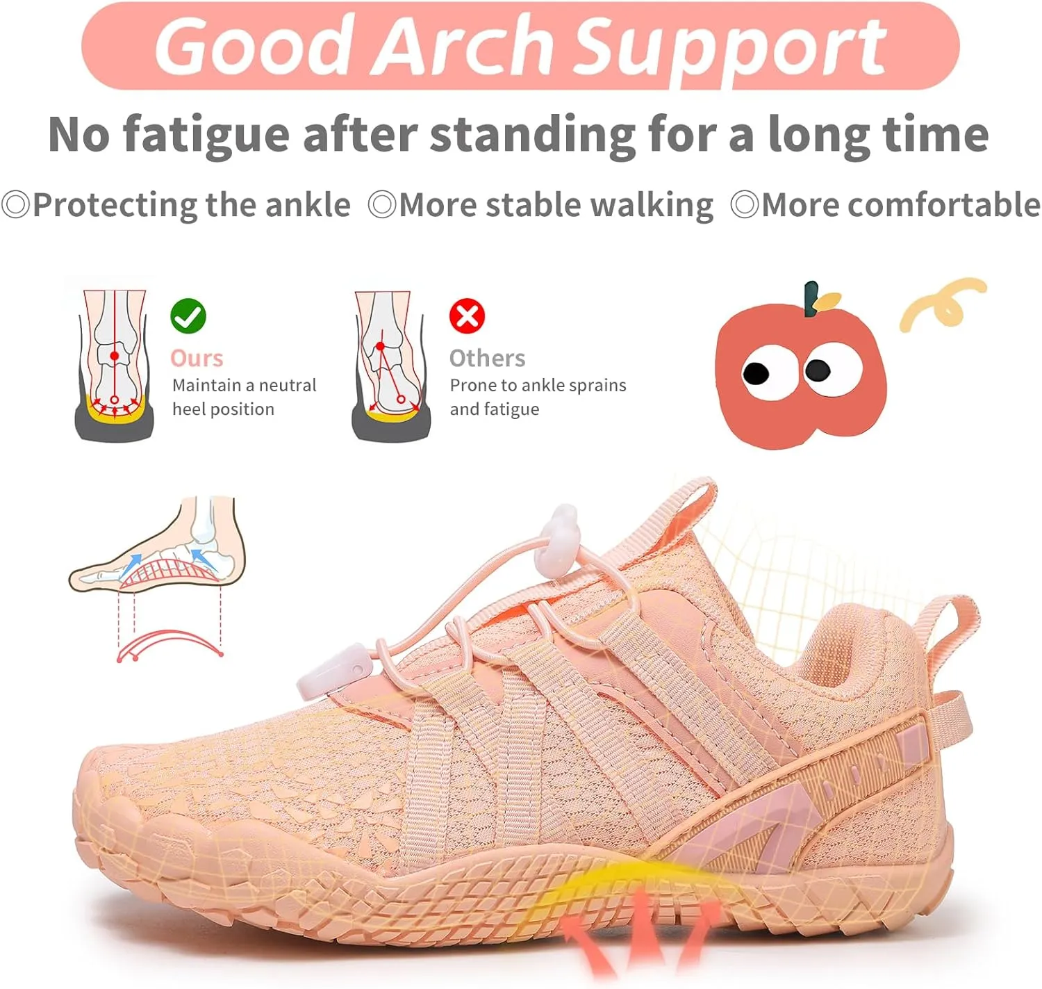 Boys Girls Barefoot Shoes Kids Toddler Wide Toe Box Minimalist Zero Drop Water Shoes Footwear Athletic Sneakers for Wrestling Hiking Camping Skateboard Climbing Running Training Sport Light Breathable