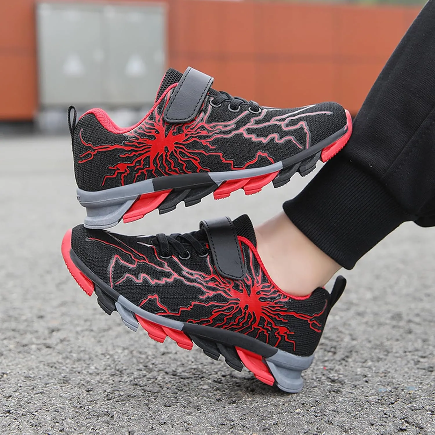 Boys Girls Sneakers Mesh Breathable Fashion Primary School Students Athletic Casual Rubber Sole Kids Running Shoes