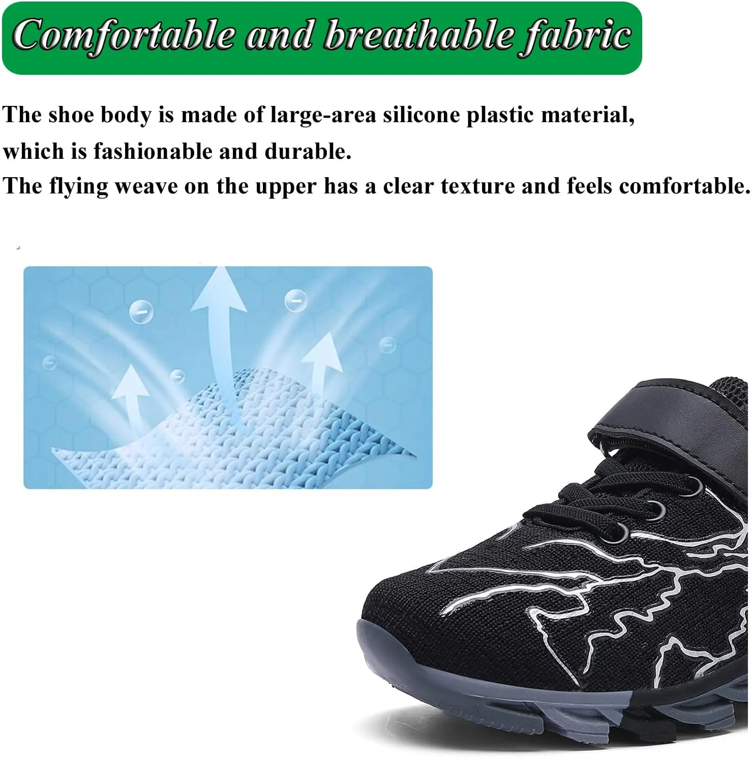 Boys Girls Sneakers Mesh Breathable Fashion Primary School Students Athletic Casual Rubber Sole Kids Running Shoes