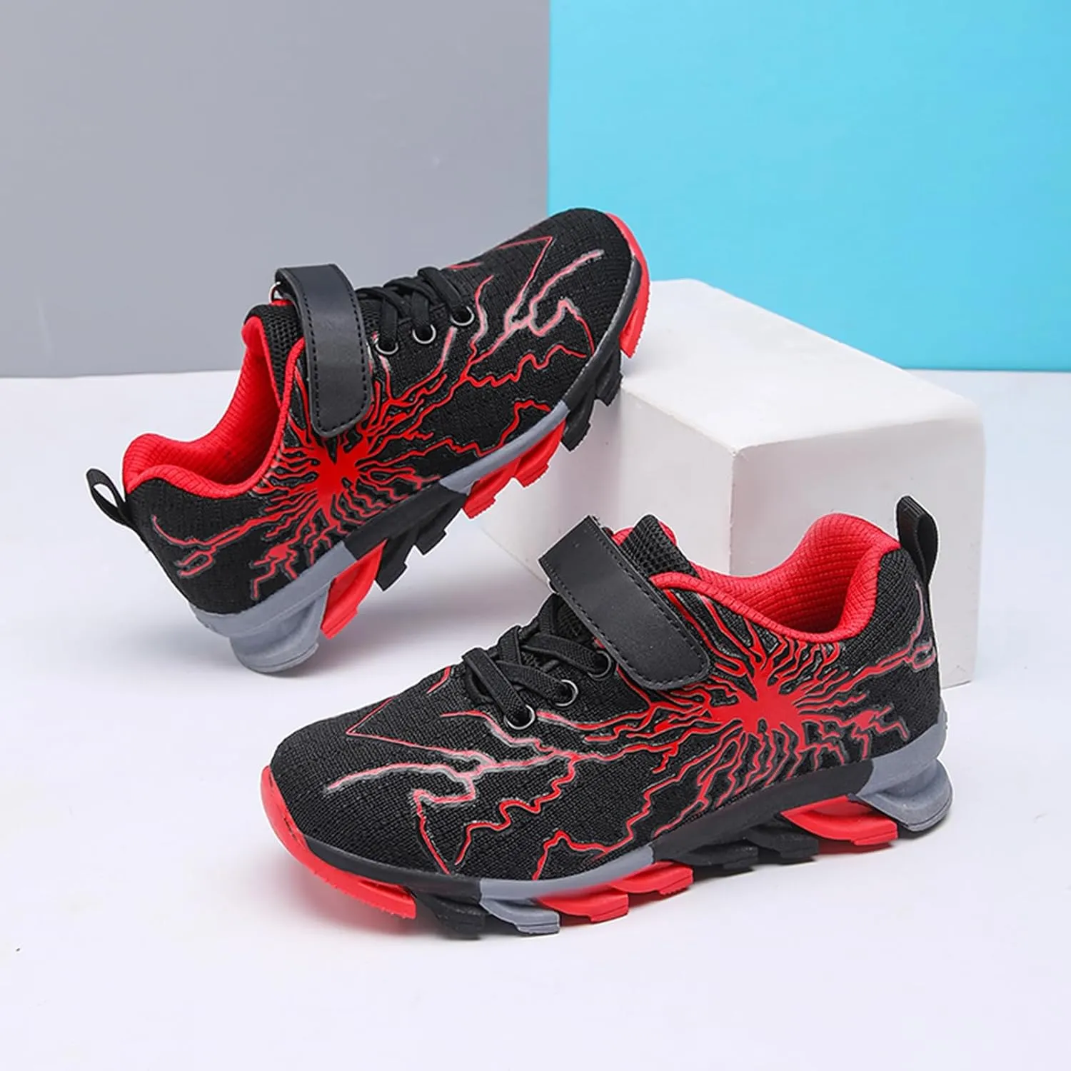 Boys Girls Sneakers Mesh Breathable Fashion Primary School Students Athletic Casual Rubber Sole Kids Running Shoes