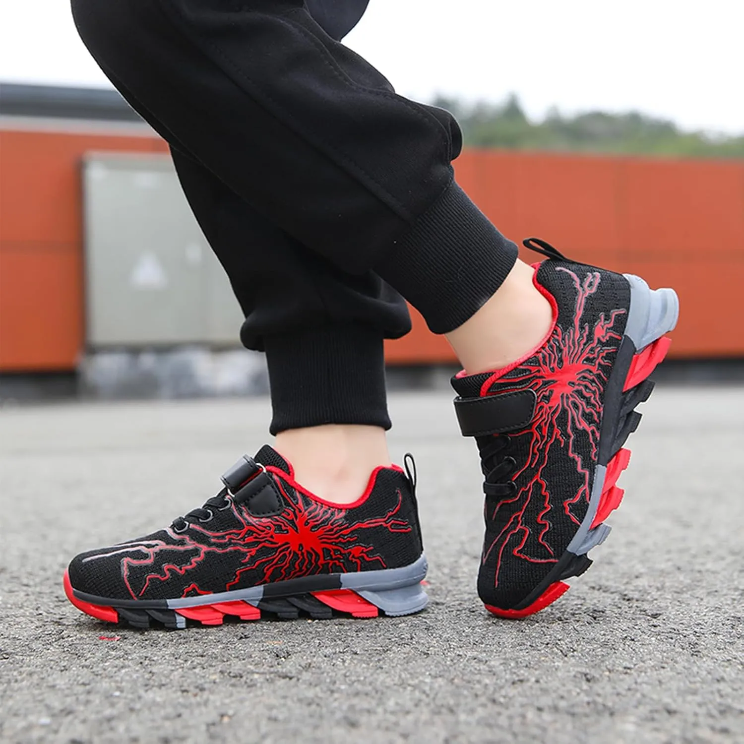 Boys Girls Sneakers Mesh Breathable Fashion Primary School Students Athletic Casual Rubber Sole Kids Running Shoes
