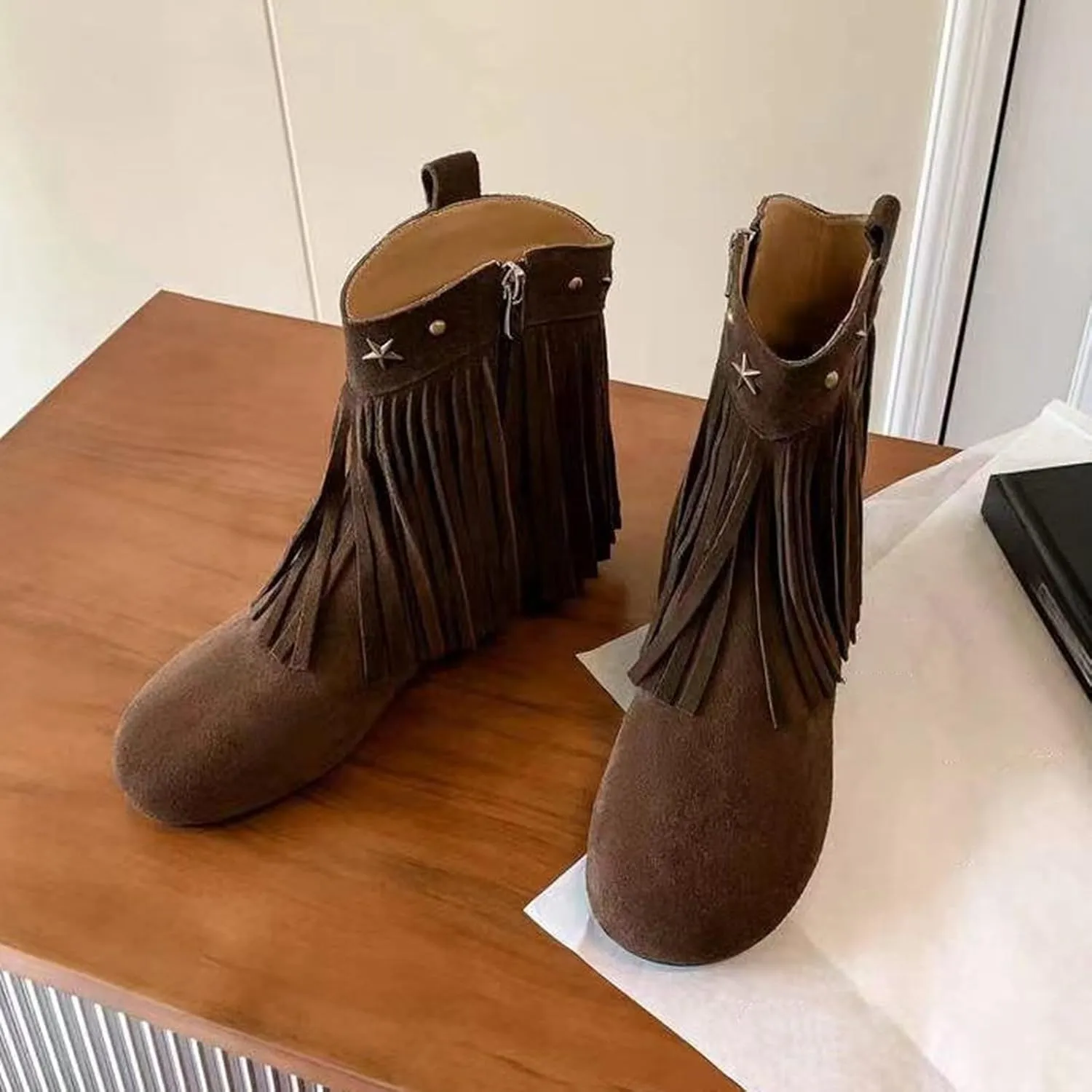 Brown Ankle Boots Cowboy Boots for Women Wide Cowboys Boots for Women Madden Girl Cody Bootie Ankle Boots for Women with Heel Comfort Women's Wide Width Black Booties