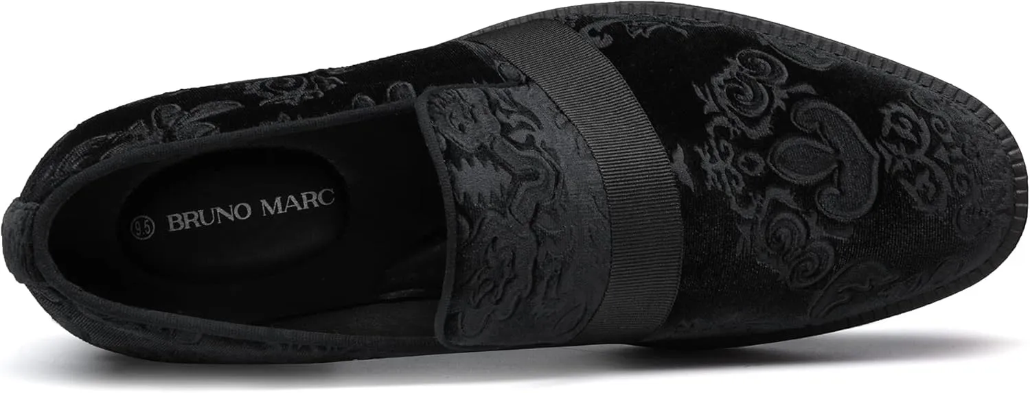 Bruno Marc Men's Dress Tuxedo Shoe Slip-on Classic Patent Leather Loafers