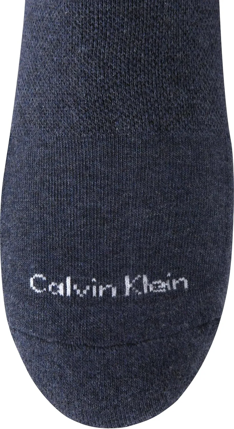 Calvin Klein Men's Crew Socks - 8 Pack Soft Cotton Blend Cushioned and Cuffed Dress Socks for Work & Daily Wear (Size: 7-12)