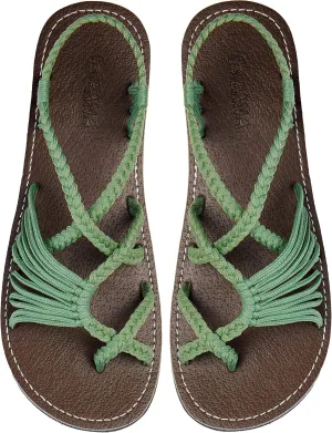 Capana Woven Women's Flat Sandals - Strappy Braided Sandals, Beach Sandals for Women Dressy Summer, Rope Bohemian Sandals, Spring Casual Womens Shoes, Comfy Boho Flats for Teen Girls – Banyan