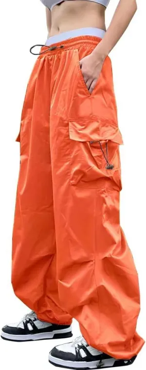 Cargo Pants Women Baggy Parachute Pants Woman Mutil Pockets Loose Fit Y2K Casual Pants for Women