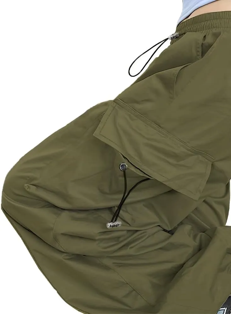 Cargo Pants Women Baggy Parachute Pants Woman Mutil Pockets Loose Fit Y2K Casual Pants for Women
