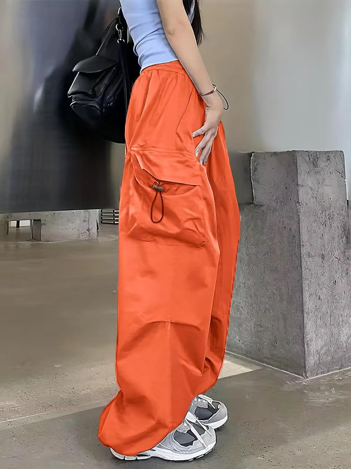 Cargo Pants Women Baggy Parachute Pants Woman Mutil Pockets Loose Fit Y2K Casual Pants for Women