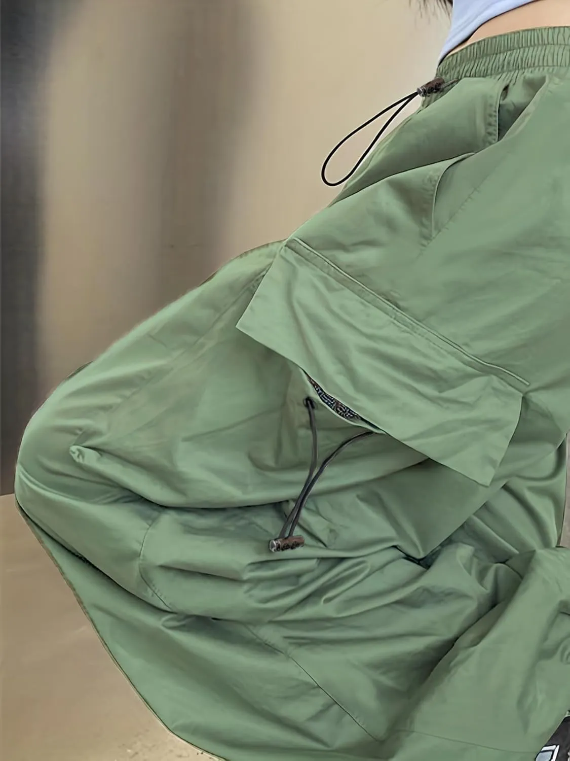 Cargo Pants Women Baggy Parachute Pants Woman Mutil Pockets Loose Fit Y2K Casual Pants for Women