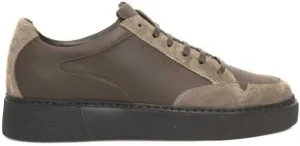 Cerruti 1881 Beige Leather Men Men's Sneaker