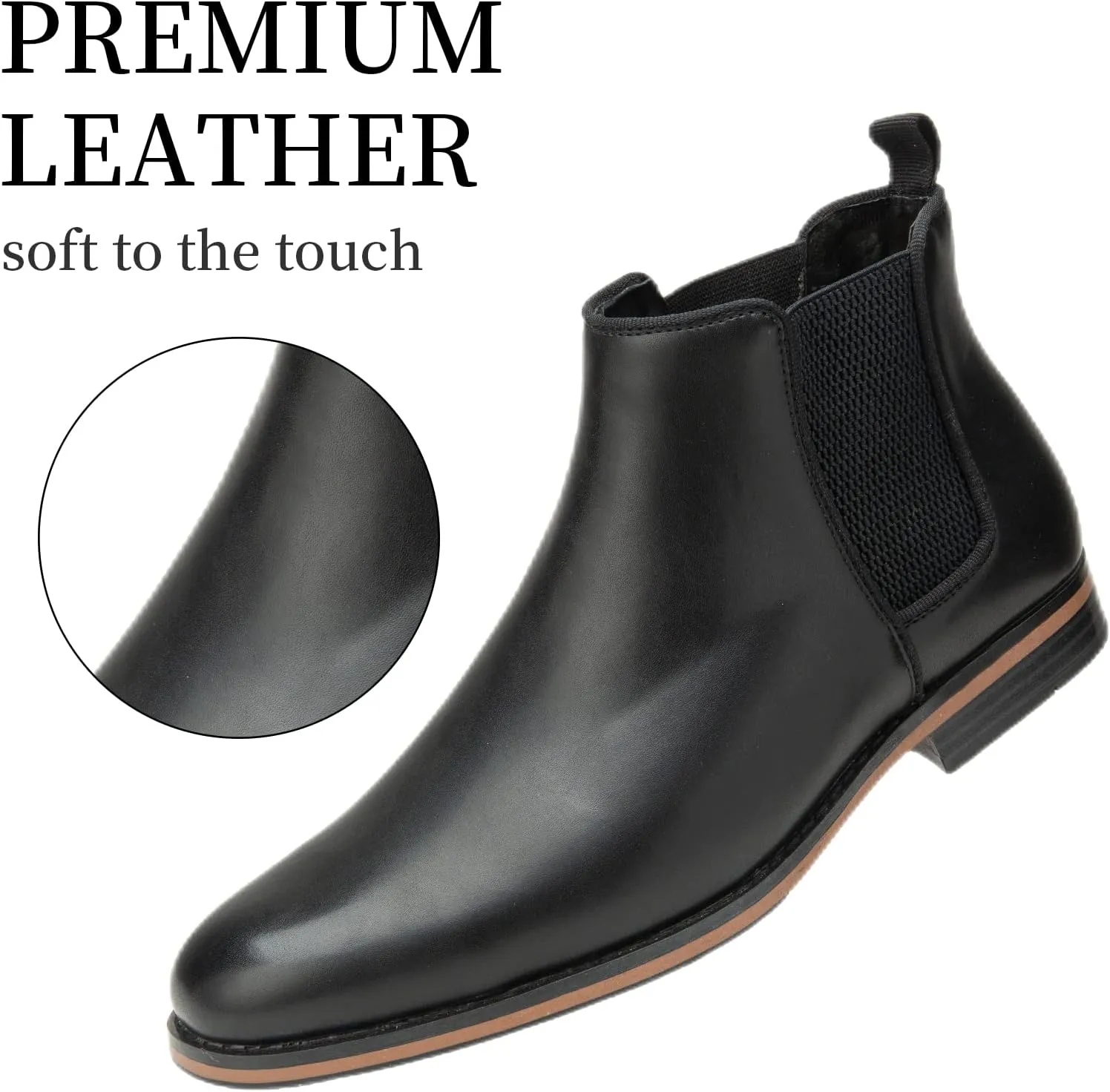 Cestfini Men Chelsea Boots Casual Suede Dress Boots Comfortable Oxfords Ankle Boots for Men