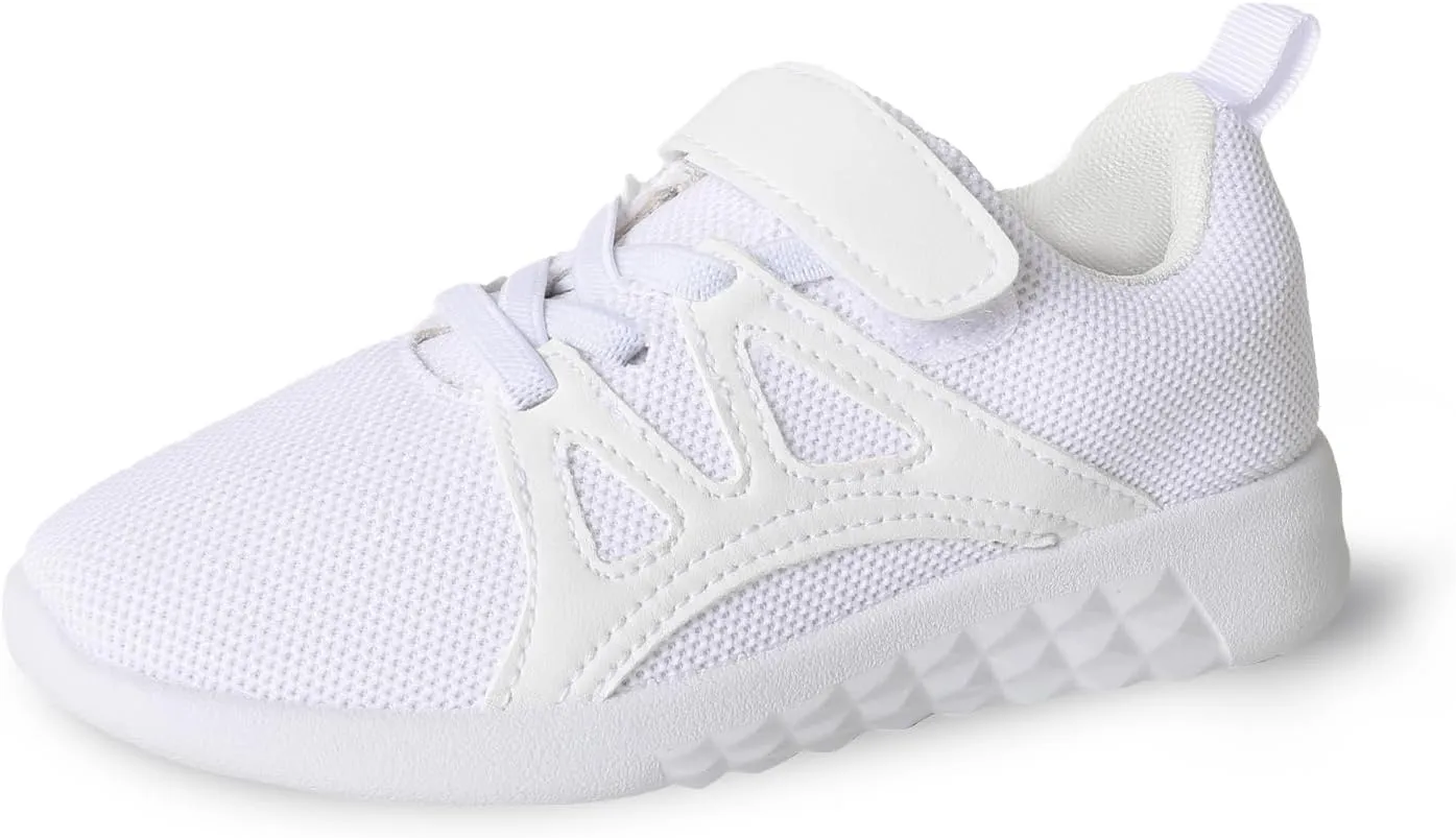 CHIN·MOON Boys Girls Lightweight Running Shoes Kids Tennis Walking Shoes Breathable Sports Sneakers (Little Kid/Big Kid)