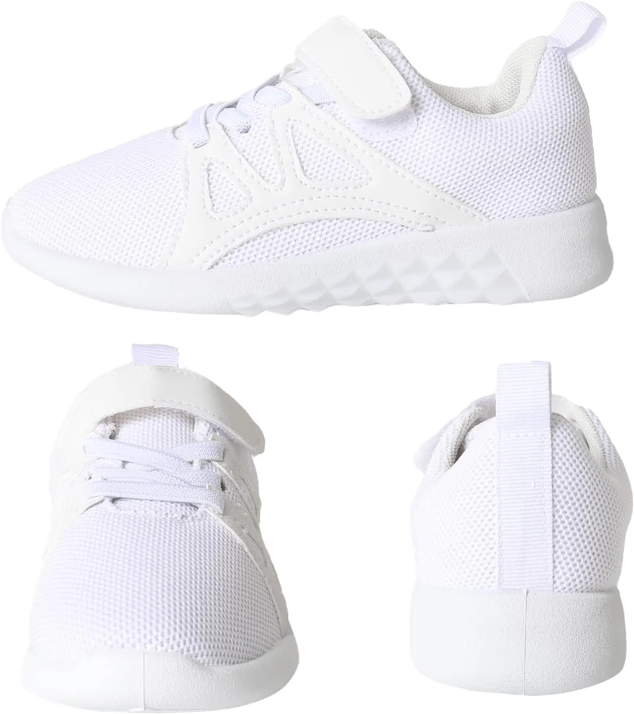 CHIN·MOON Boys Girls Lightweight Running Shoes Kids Tennis Walking Shoes Breathable Sports Sneakers (Little Kid/Big Kid)