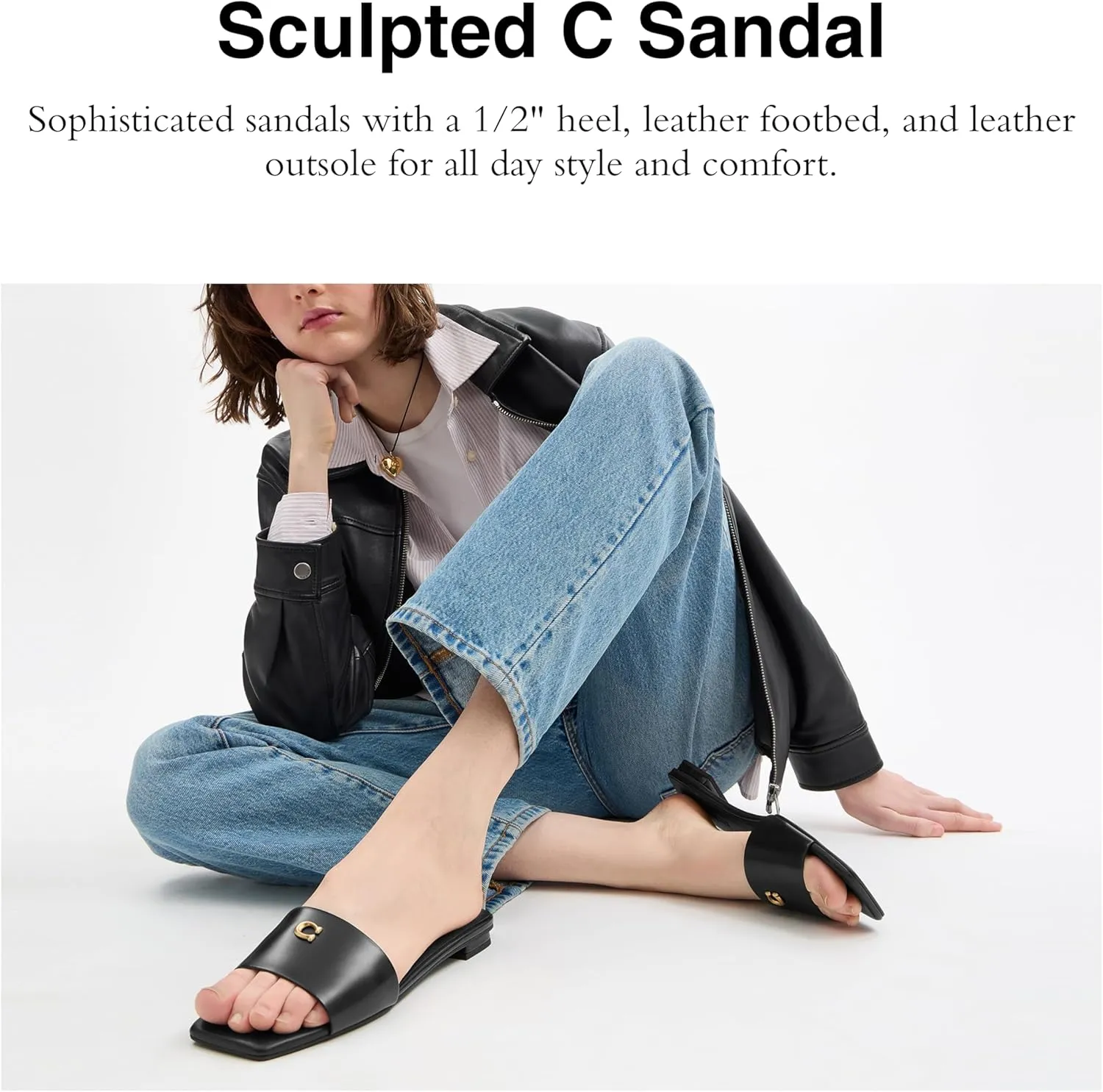 Coach Women's Sculpted C Flat Sandal
