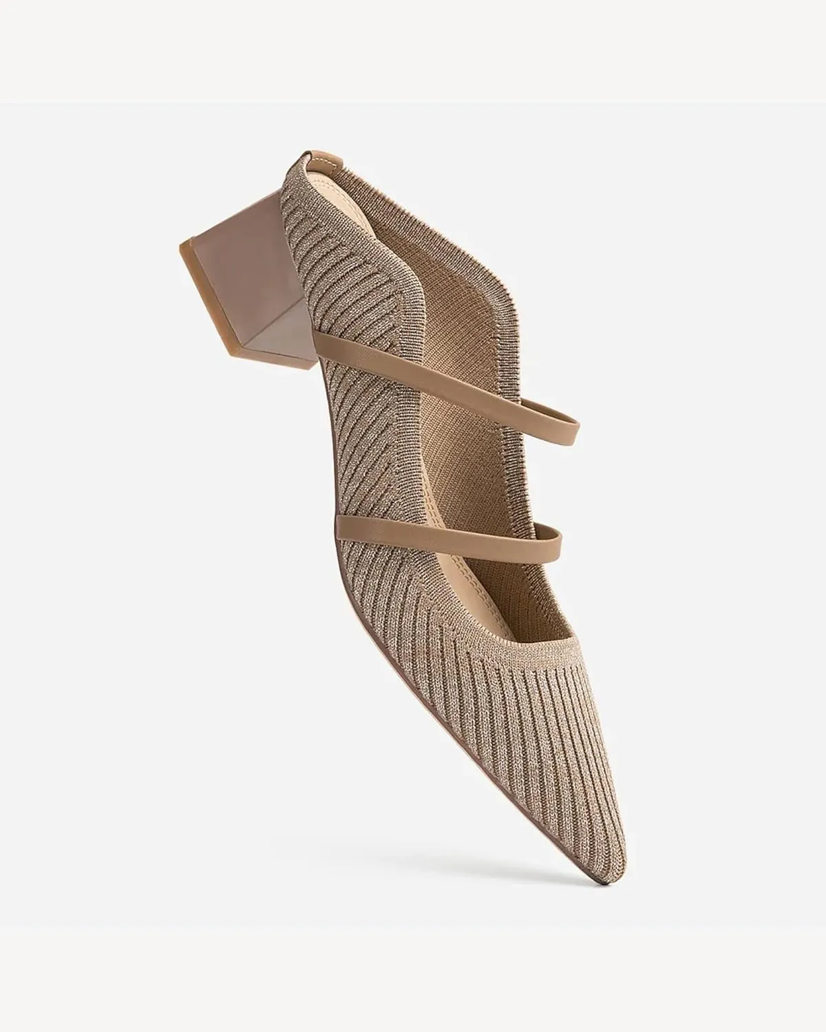 Commute Pointed Toe Solid Color Heeled Mules